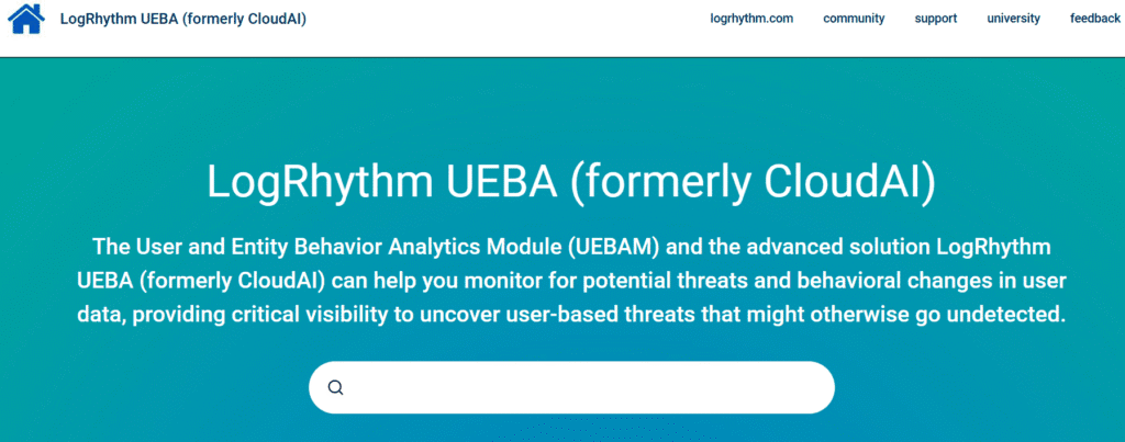 LogRhythm UEBA
