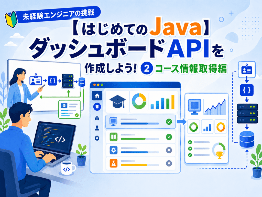 【はじめてのJava】ダッシュボードAPIを作成しよう！②コース情報取得編