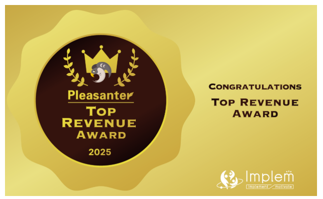 インプリム社主催「Pleasanter Partner Award 2025」にて「Top Revenue Award（トップレベニュー賞）」を受賞しました